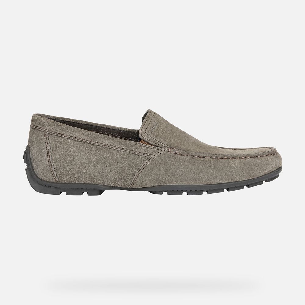 Geox Erkek Loafers Koyu Gri - Moner - ACK-198045